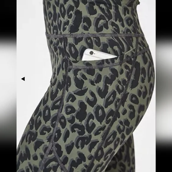 Sweaty Betty Zero Gravity Full Length Running Legging Black Olive Size Medium - Picture 4 of 16